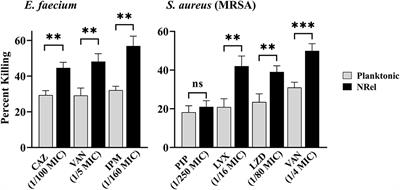 ESKAPEE pathogens newly released from biofilm residence by a targeted monoclonal are sensitized to killing by traditional antibiotics